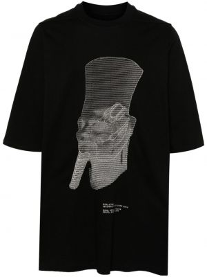 Bavlnené tričko Rick Owens čierna