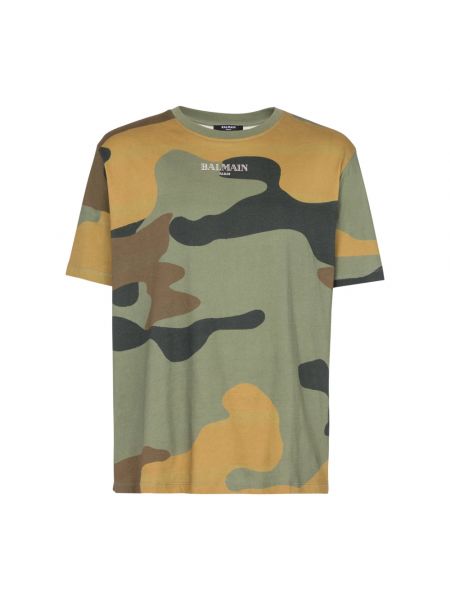T-shirt mit print mit camouflage-print Balmain