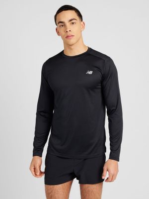 Αθλητική μπλούζα New Balance μαύρο