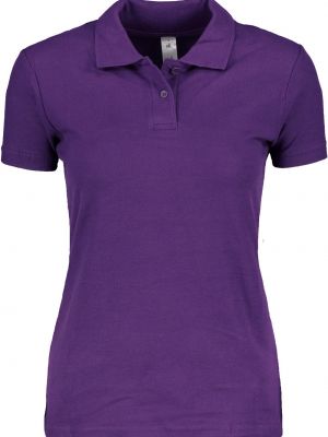 Polo marškinėliai B&c violetinė