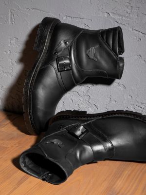 Čipkované kožené šnurovacie členkové topánky Ducavelli