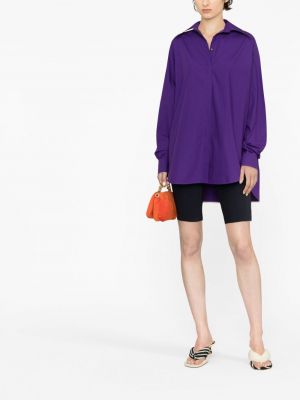 Asimetriška medvilninė marškiniai Quira violetinė