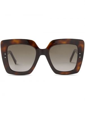 Oversized slnečné okuliare Jimmy Choo Eyewear hnedá
