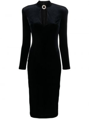 Aksamitna sukienka midi Nissa czarna