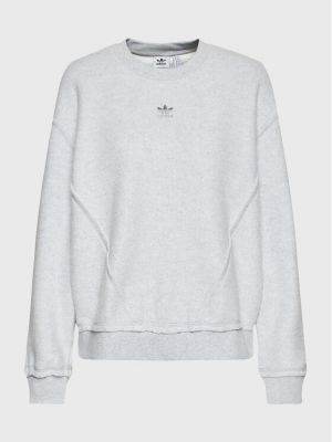 Relaxed fit fliso džemperis Adidas pilka