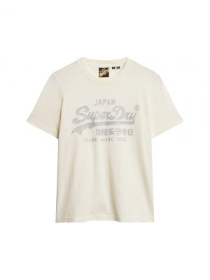 T-shirt Superdry argento
