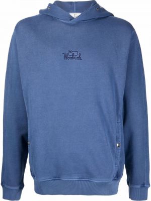 Kapučdžemperis ar izšuvumiem Woolrich zils
