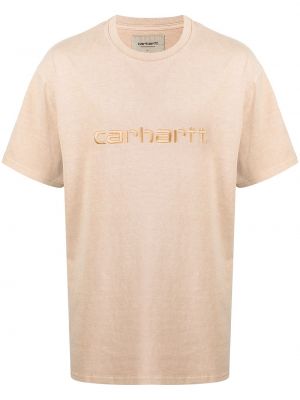 Brodert t-skjorte Carhartt Wip brun