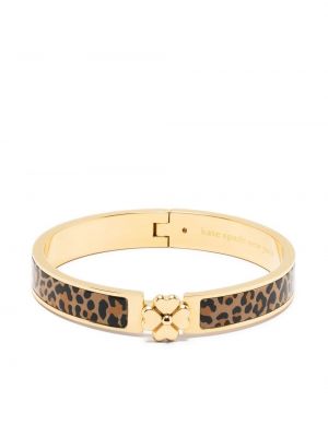 Leopard trykt armbånd Kate Spade gull