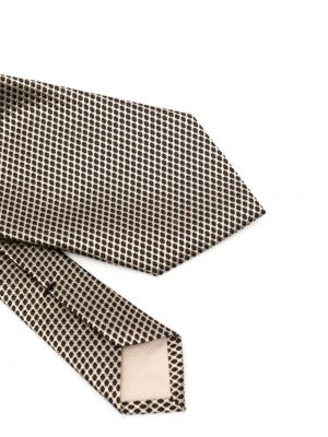 Cravate brodée en soie à motif géométrique Tom Ford