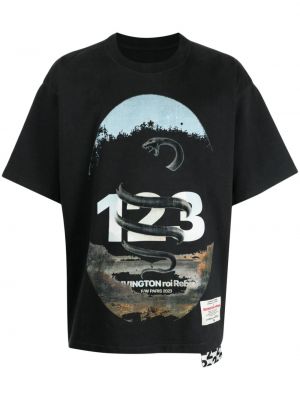 Kokvilnas t-krekls 123 Rivington melns