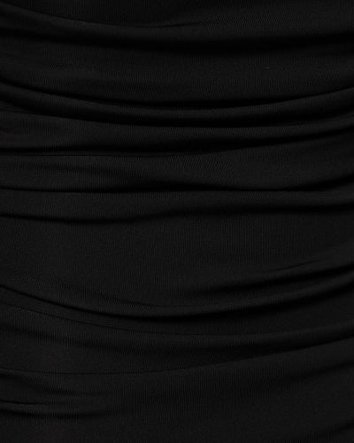 Sukienka mini z wiskozy z dżerseju The Andamane czarna