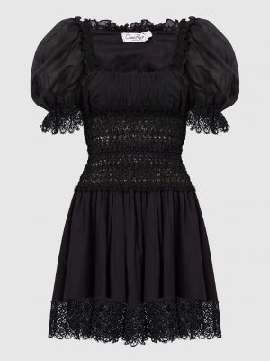 Мереживне плаття міні Charo Ruiz, чорне
