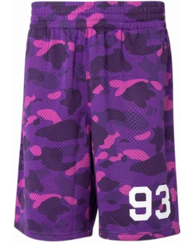 Mesh shorts A Bathing Ape® lilla