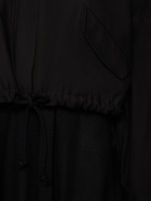 Chaqueta de algodón Yohji Yamamoto negro