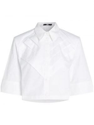 Hemd mit plisseefalten Karl Lagerfeld weiß