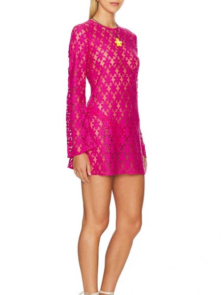 Mini vestido de playa Beach Riot rosa