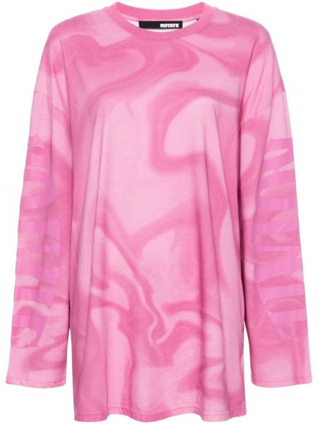Μπλούζα με σχέδιο Rotate ροζ