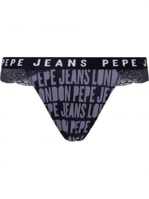 Стринги Pepe Jeans серые