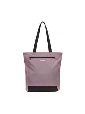 Shopper handtasche mit taschen K-way lila
