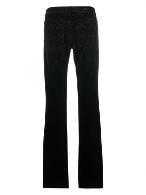 Jeans large Alberta Ferretti noir
