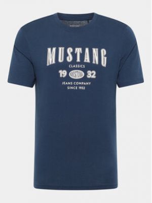 T-shirt Mustang bleu