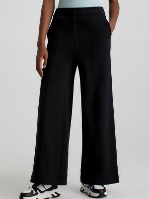 Широкие брюки Calvin Klein Performance черные