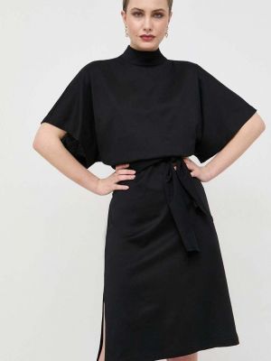 Sukienka mini bawełniana oversize Karl Lagerfeld czarna