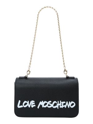 Bőr estélyi táska Love Moschino fekete