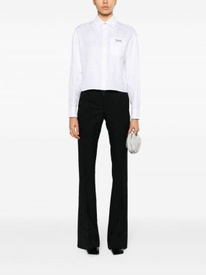 Žakardinė medvilninė marškiniai Versace balta