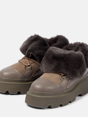 Kotníkové boty Inuikii hnědé