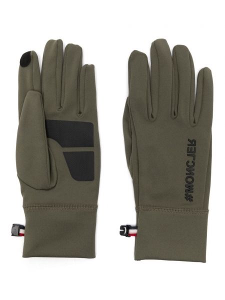 Gants pour écran tactile en jersey Moncler Grenoble vert