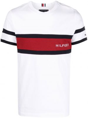 T-shirt med broderi Tommy Hilfiger vit