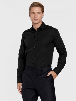 Marškiniai slim fit Hugo juoda