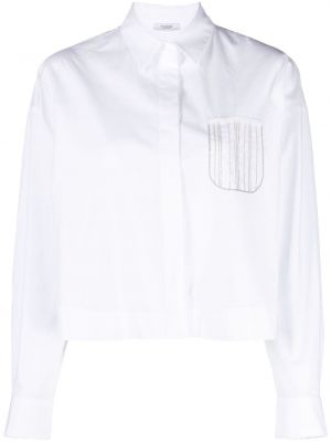 Риза с джобове Peserico бяло