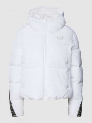 Pikowana kurtka Ea7 Emporio Armani biała