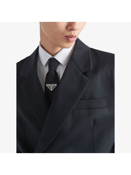 Нейлоновый галстук Prada черный