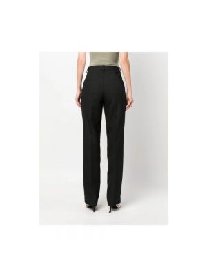 Pantalones de cintura alta Calvin Klein negro