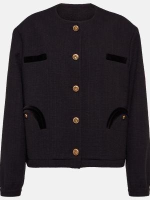 Черный хлопковый пиджак Blazé Milano