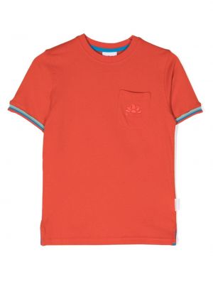 T-shirt ricamato Sundek arancione