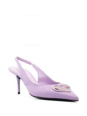 Herzmuster pumps Love Moschino lila