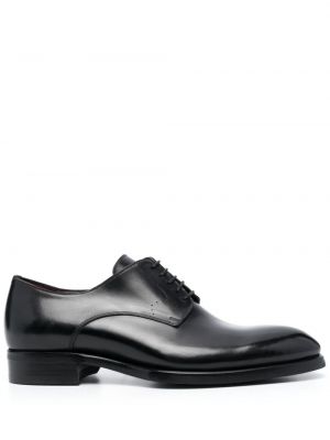 Pantofi oxford cu șireturi din piele din dantelă Brioni negru