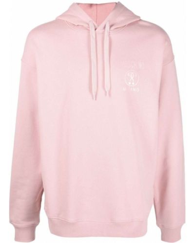 Trykt hettegenser Moschino rosa