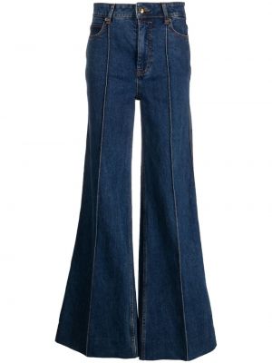 Laia lõikega teksapüksid Zimmermann sinine