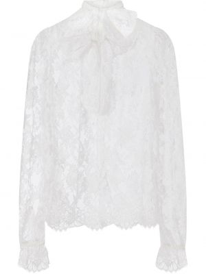 Blusa de encaje Dolce & Gabbana blanco