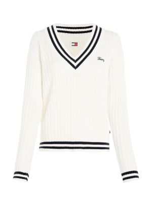 Pullover Tommy Jeans bianco