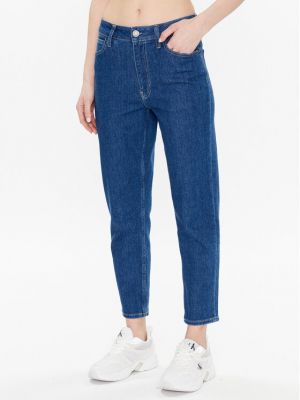 Skinny fit džinsai Calvin Klein mėlyna