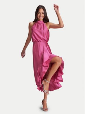 Koktejlové šaty Swing růžové