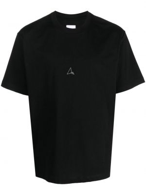Kokvilnas t-krekls ar apdruku Roa melns