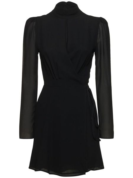 Czarna dzianinowa sukienka mini Reformation